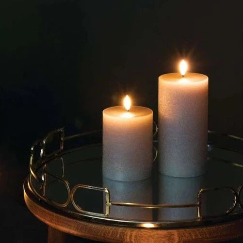 Sandstone | LED Large Pillar Candle