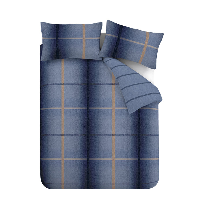 Melrose Blue Tweed Duvet Set