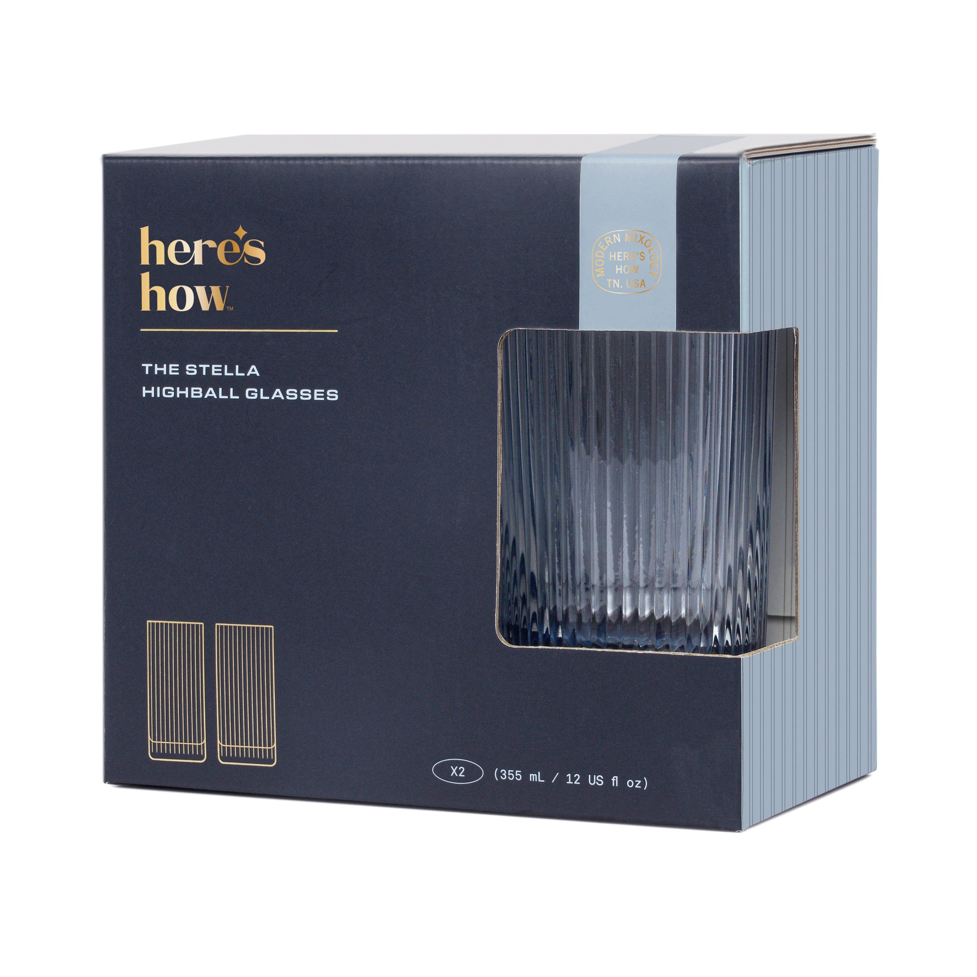 Here's How The Stella Highball Glass - Set of 2 Blue