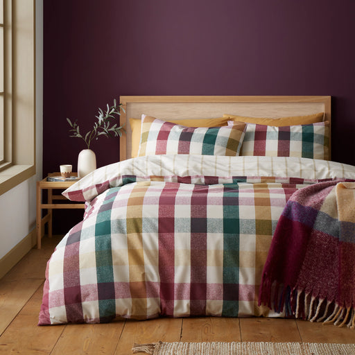 Autumn Check Reversible Duvet Cover Set