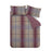 Brushed Melrose Tweed Check Duvet Covers | Plum