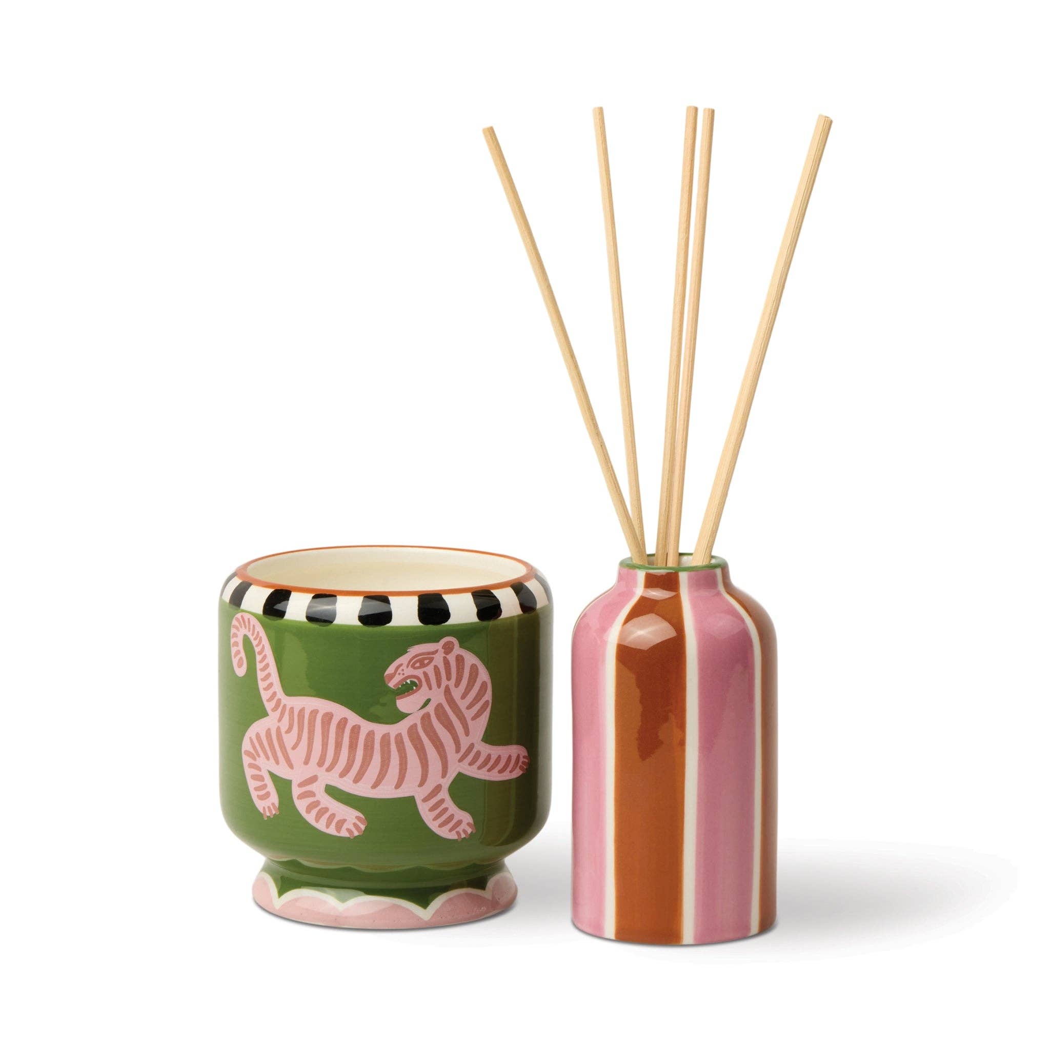 Tiger Ceramic Diffuser | Black Cedar & Fig