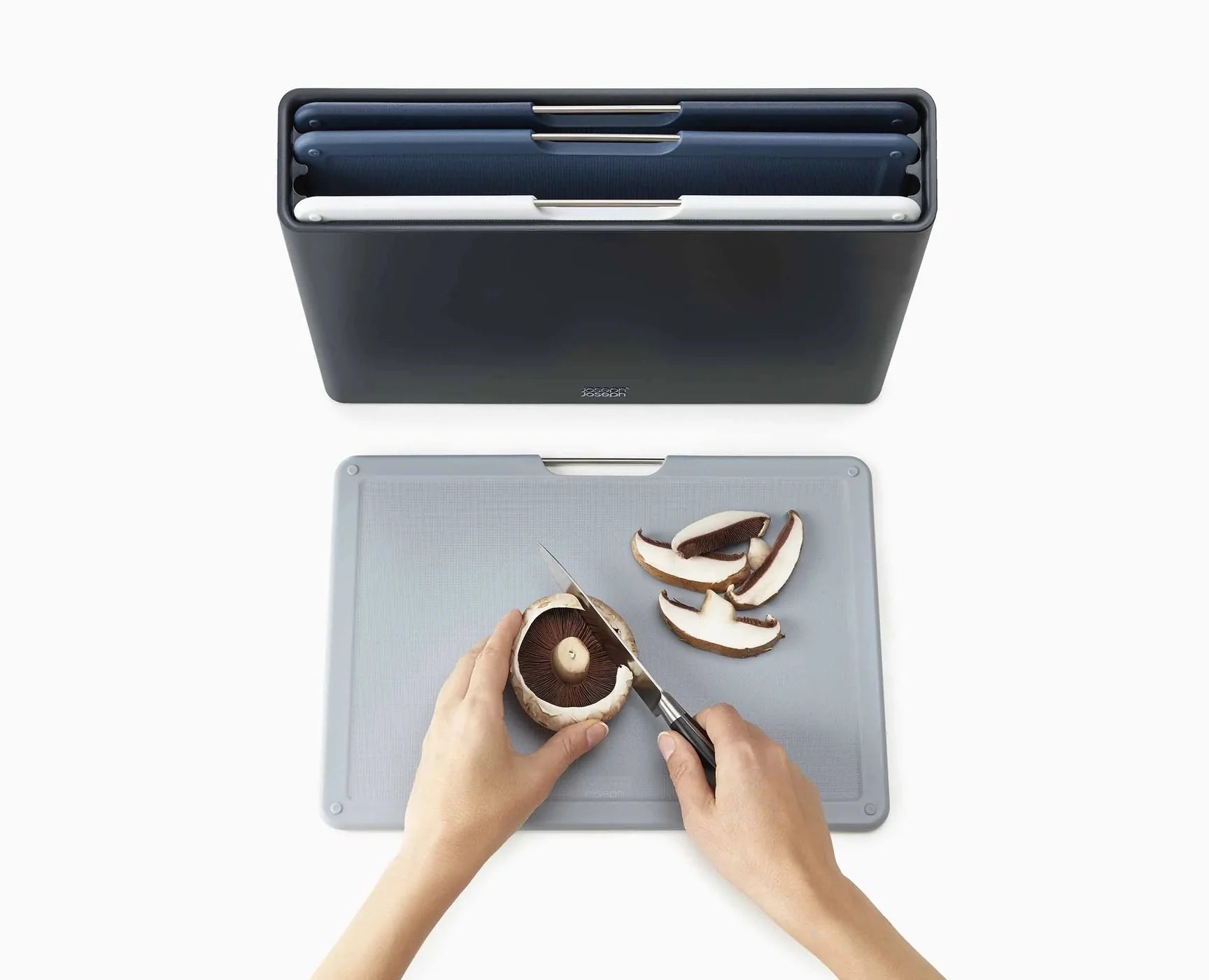 Folio Large Grey 4-piece Chopping Board Set