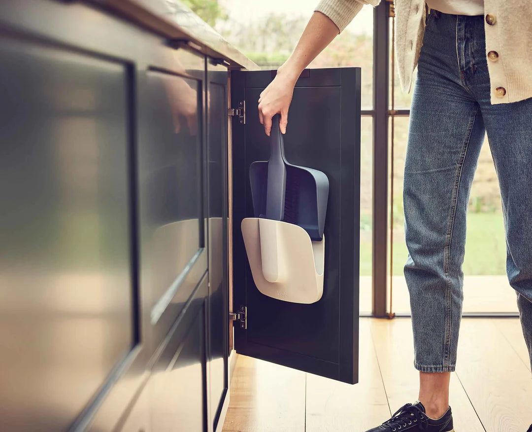 CleanStore Blue Wall-mounted Dustpan & Brush