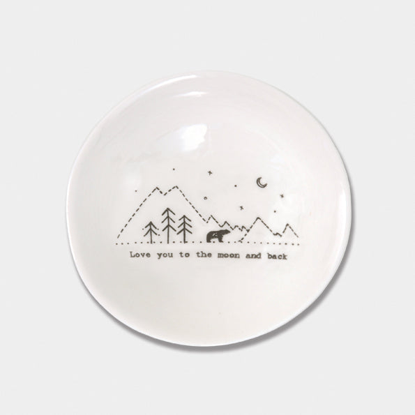 6025 Med wobbly bowl-Love you to the moon and back