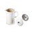 Le Creuset Stoneware Cafetiere with Metal Press 1L Meringue