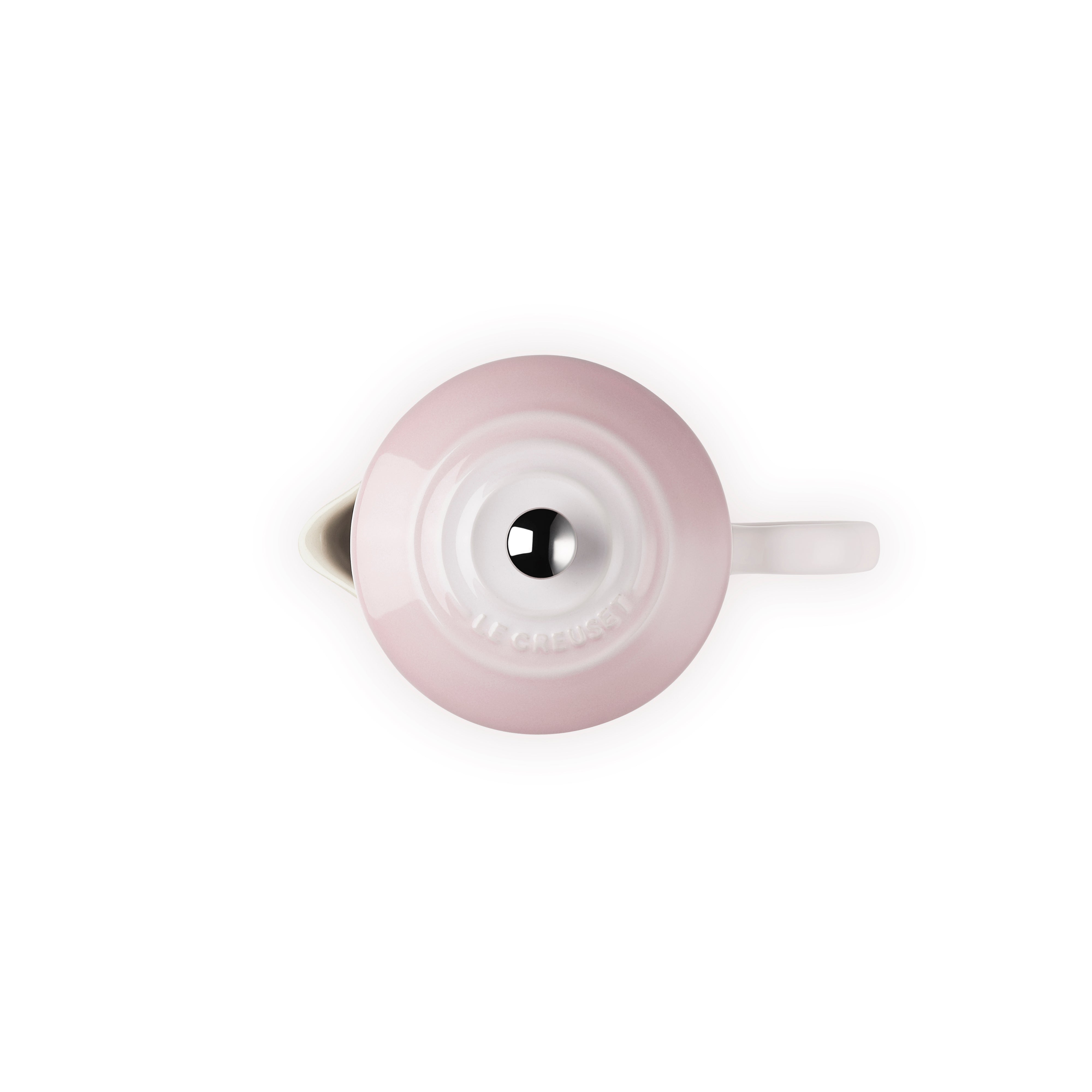 Le Creuset Stoneware Cafetiere with Metal Press 1L Shell Pink