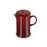 Le Creuset Stoneware Cafetiere with Metal Press 1L Garnet