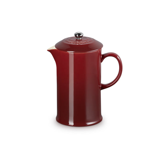 Le Creuset Stoneware Cafetiere with Metal Press 1L Garnet