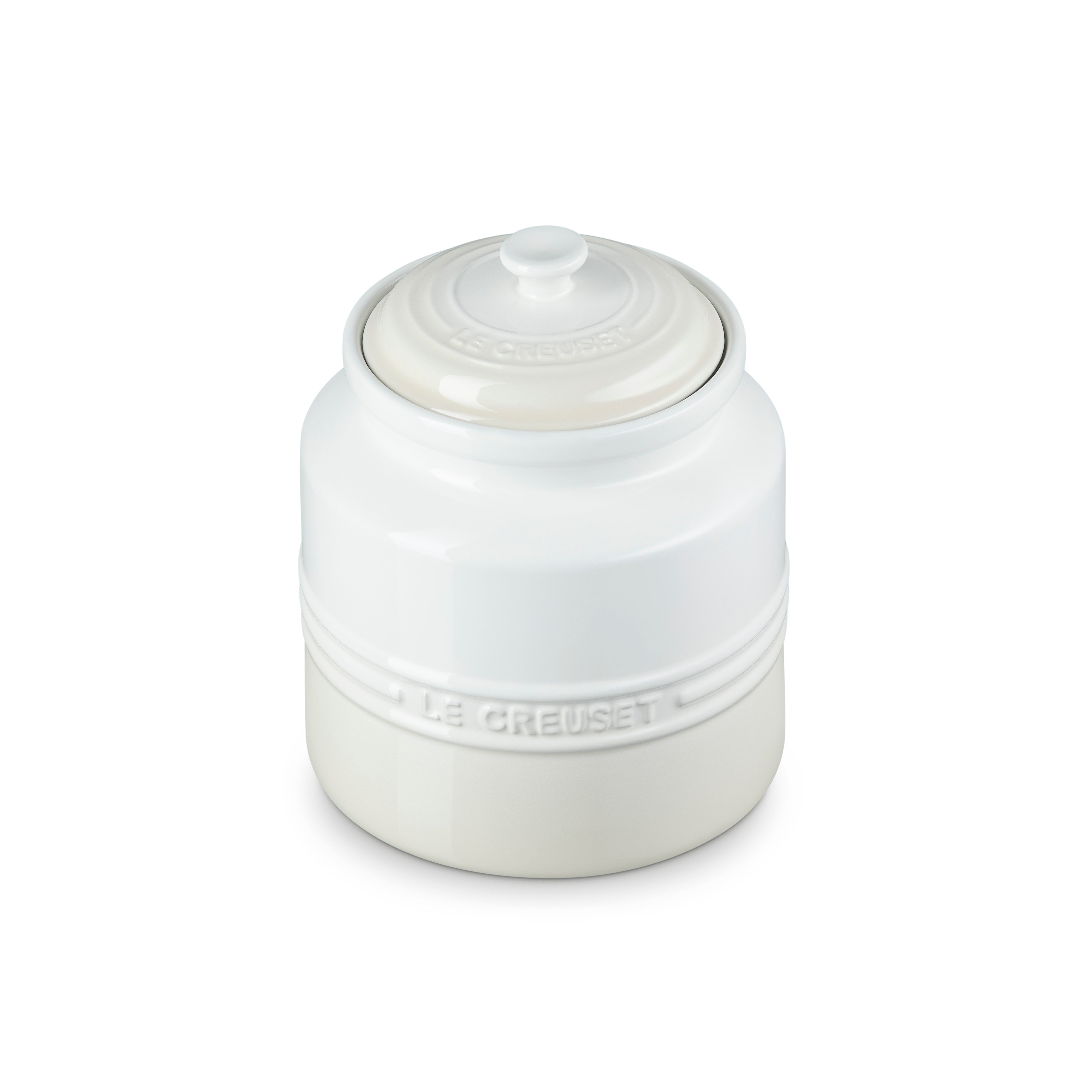 Le Creuset Stoneware 2.4 Litre Biscuit Jar Meringue