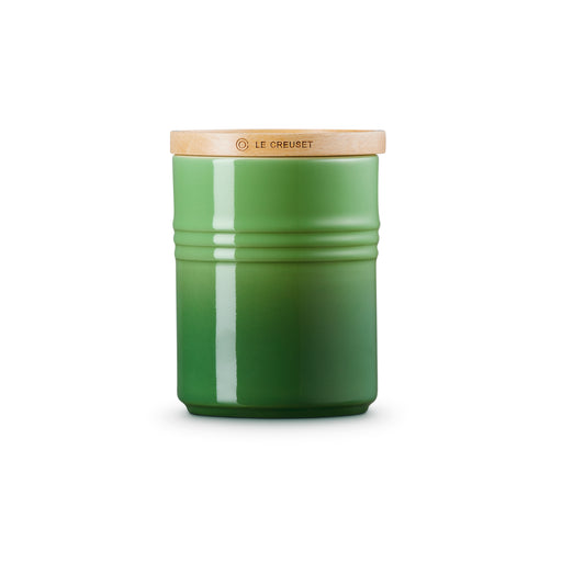 Le Creuset Stoneware Medium Storage Jar with Wooden Lid Bamboo