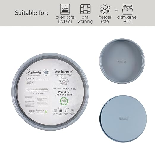 Cooksmart Signature 24cm Round Tin