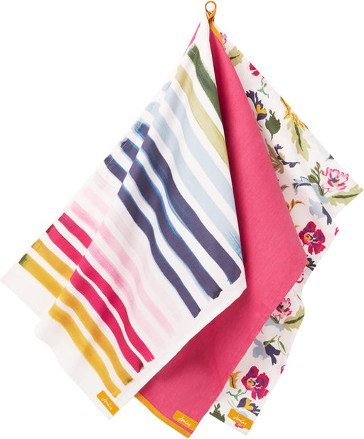 Joules Floral Stripe Tea Towels