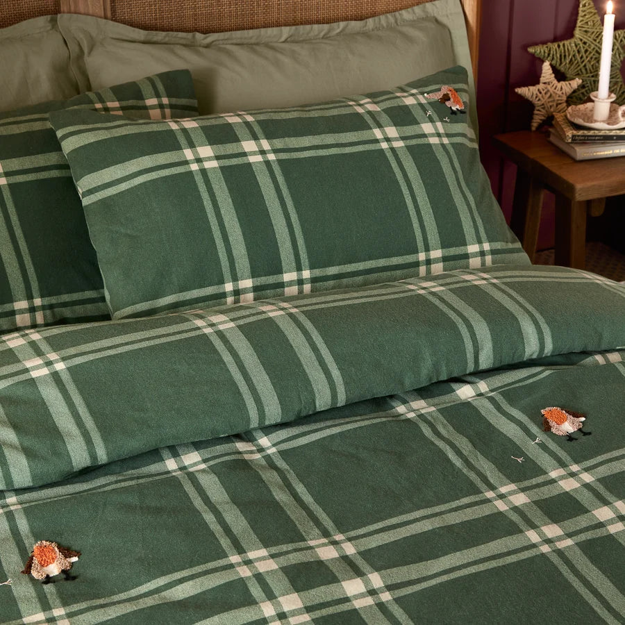Ramble Robin Duvet Set | Green