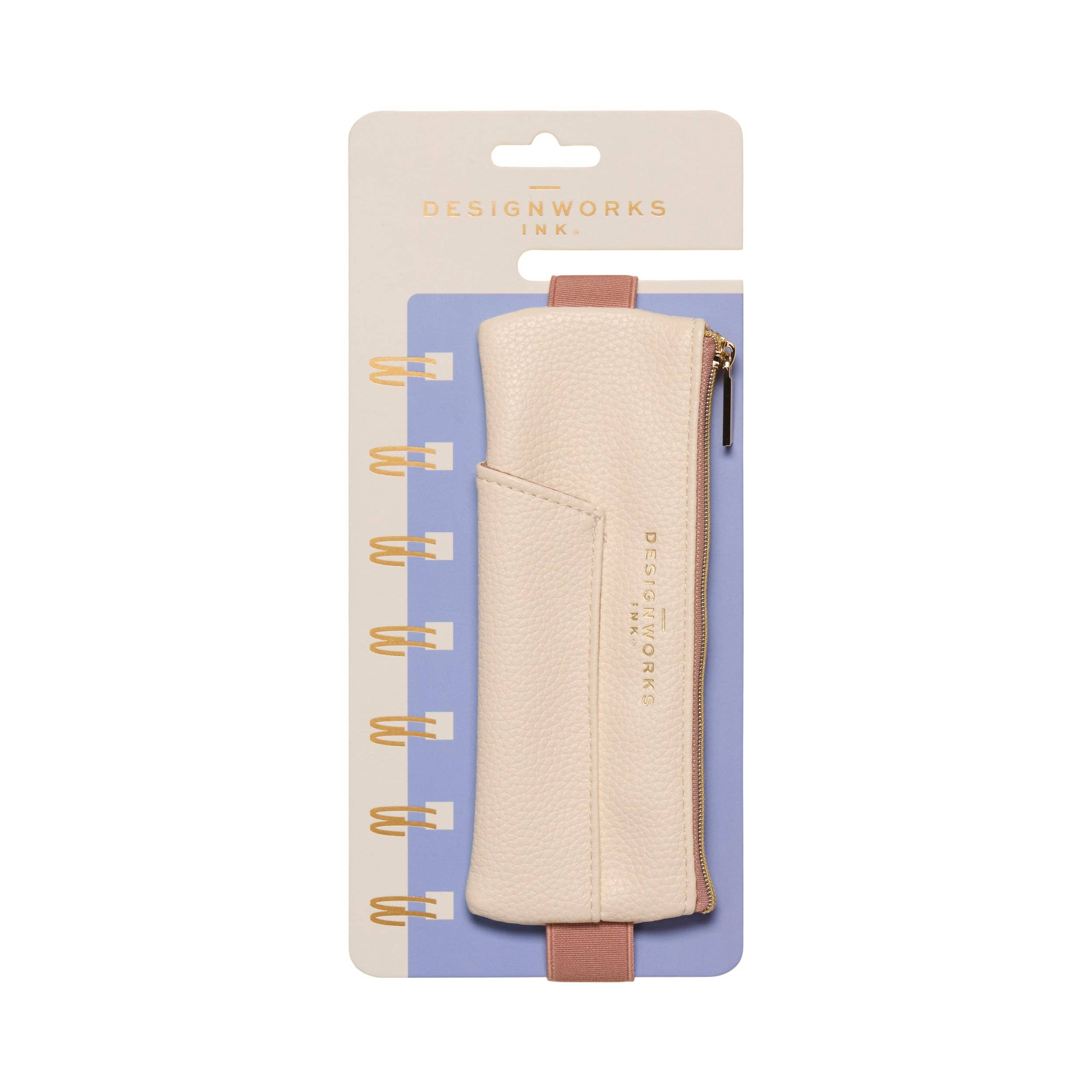 Designworks Ink Pen Pouch - Cream + Taupe
