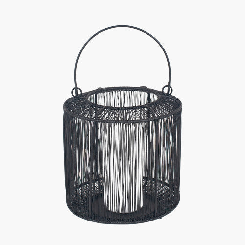 Black Metal Wire Lantern | Small