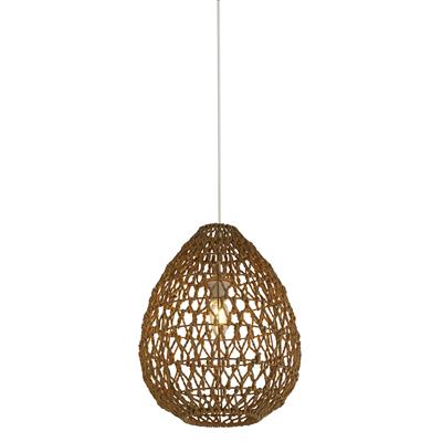 Natural Paper String Woven Shade with Suspension