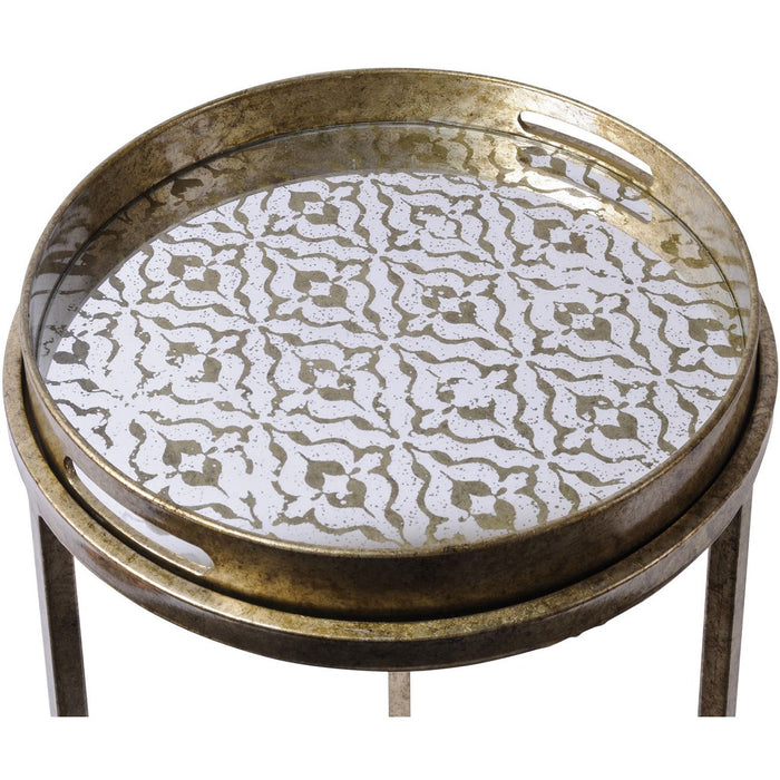 Vienna Antique Gold Nested Tables