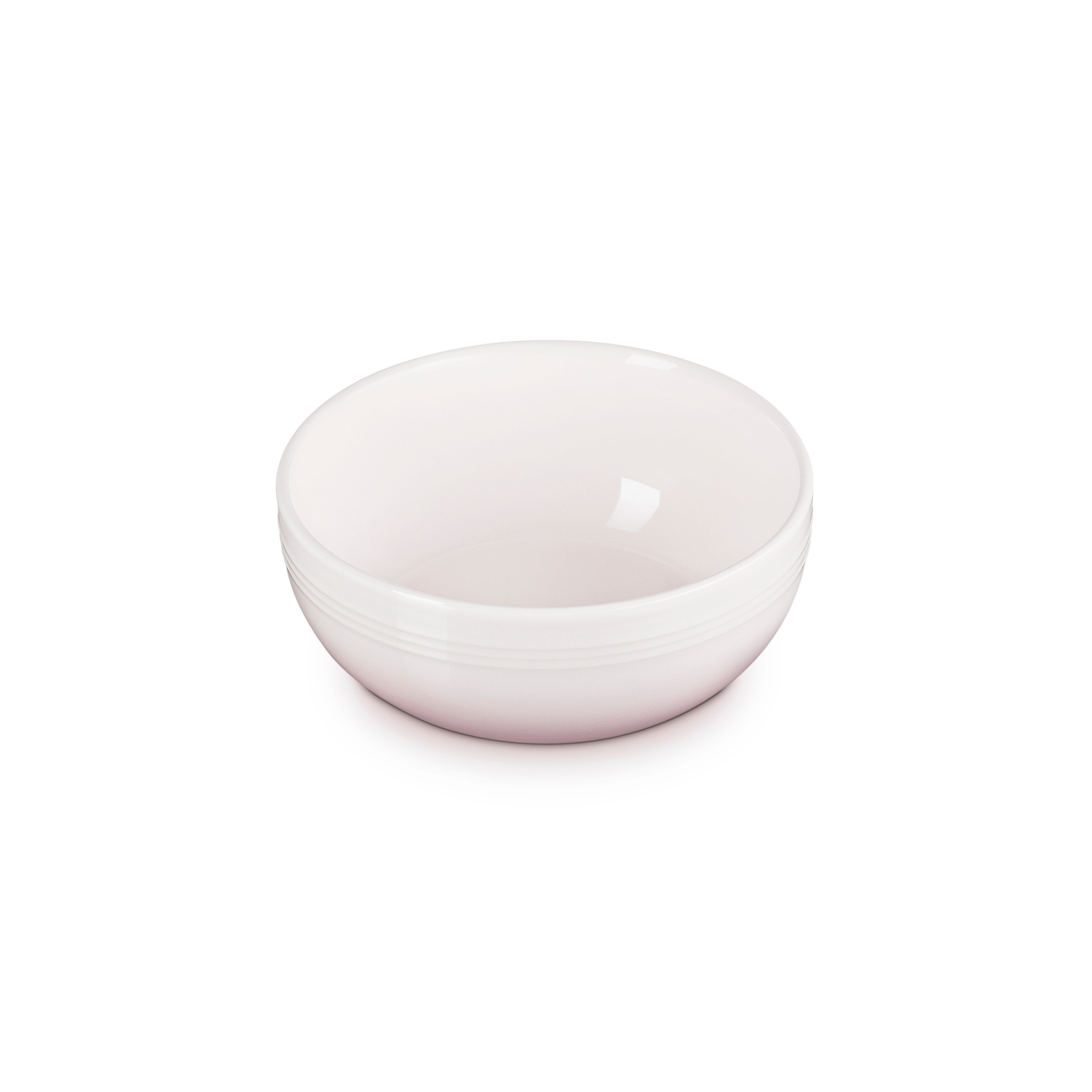 Stoneware Coupe Cereal Bowl 16cm Shell Pink