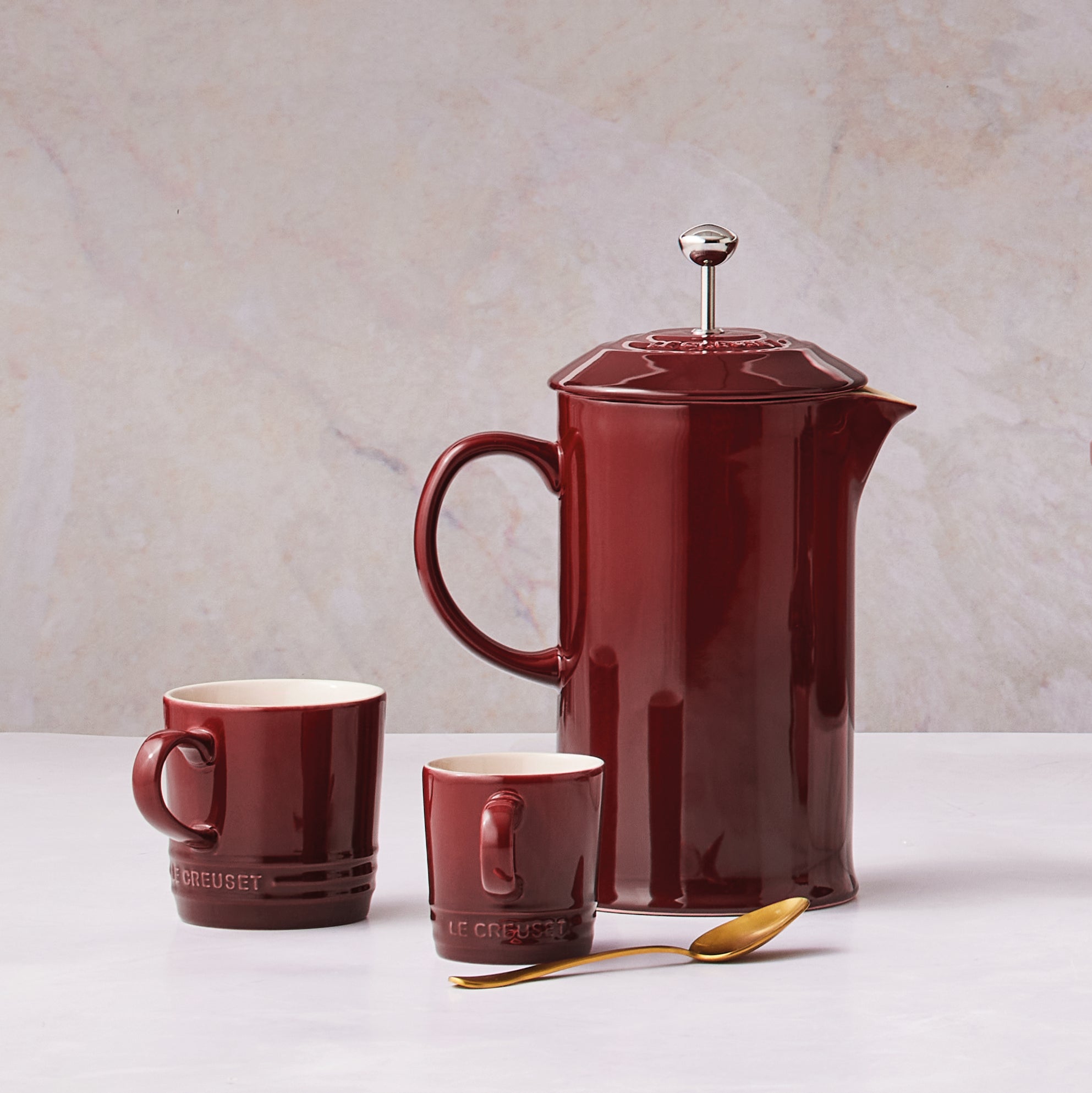 Le Creuset Stoneware Cappuccino Mug 200ml Garnet