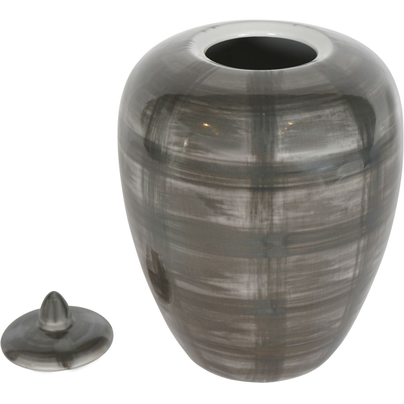 Crosshatch Ginger Jar