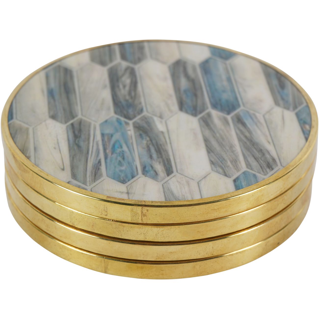 Blue Mosaic Coasters