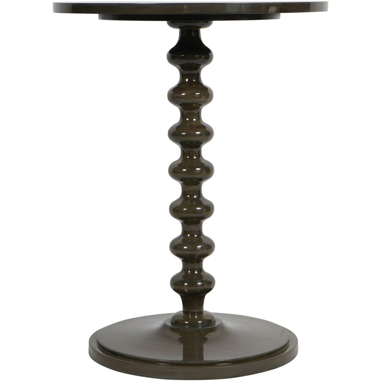 Olive Lacquer Side Table