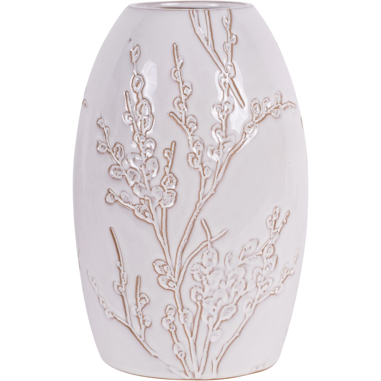 White Pussywillow Vase