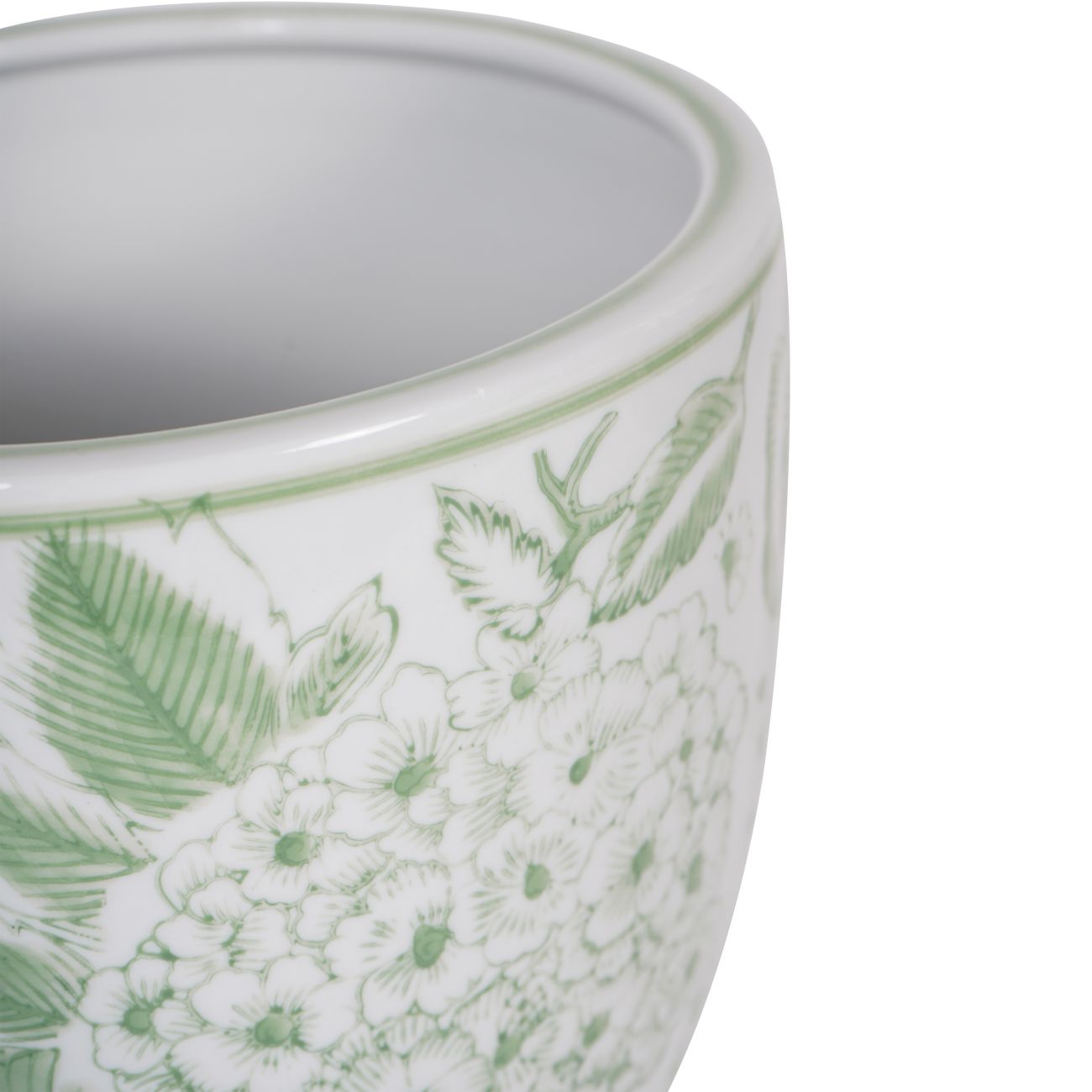 Laura Ashley x Libra  | Medium Green Porcelain Planter