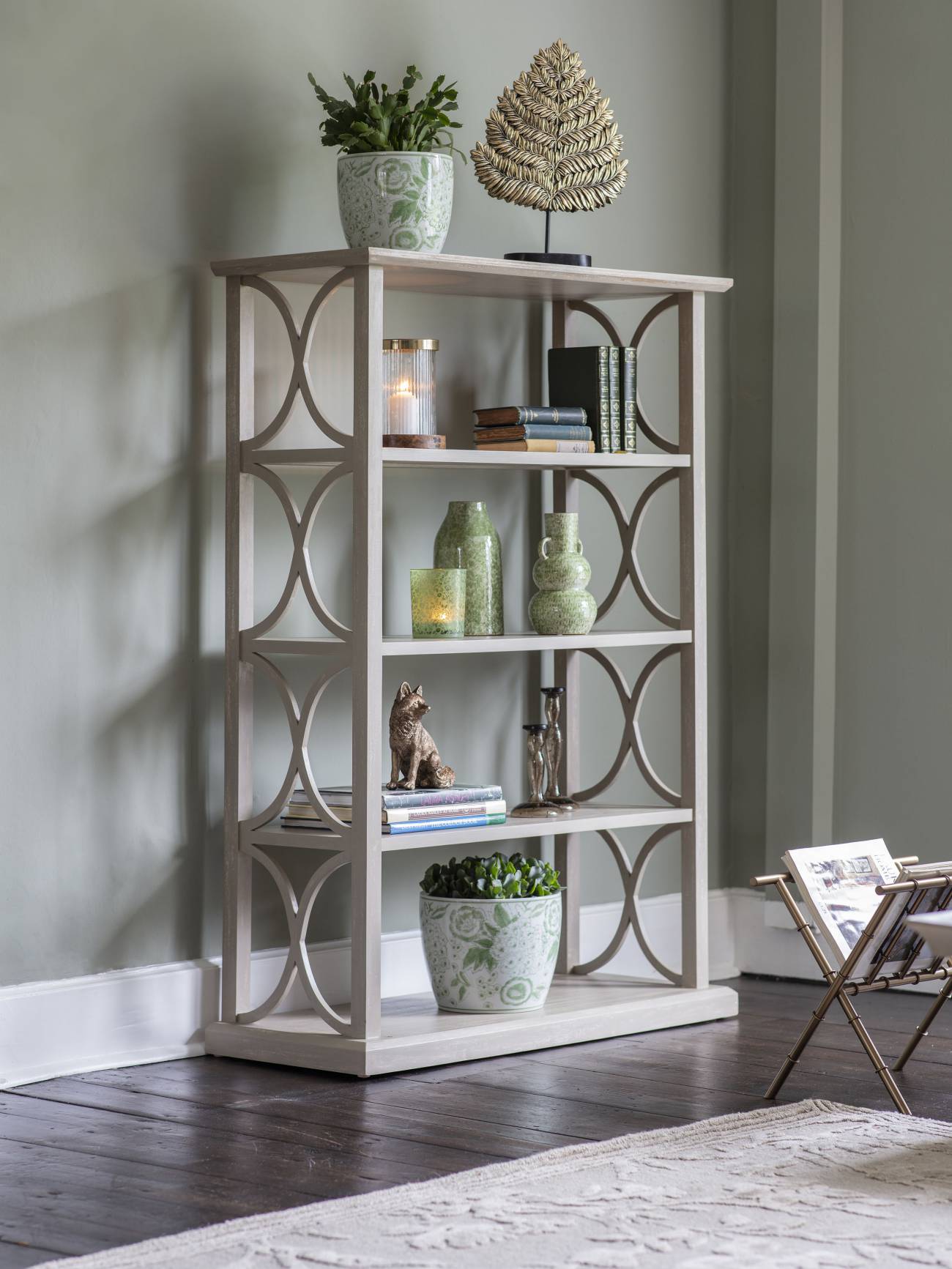 Laura Ashley x Libra  | Medium Green Porcelain Planter