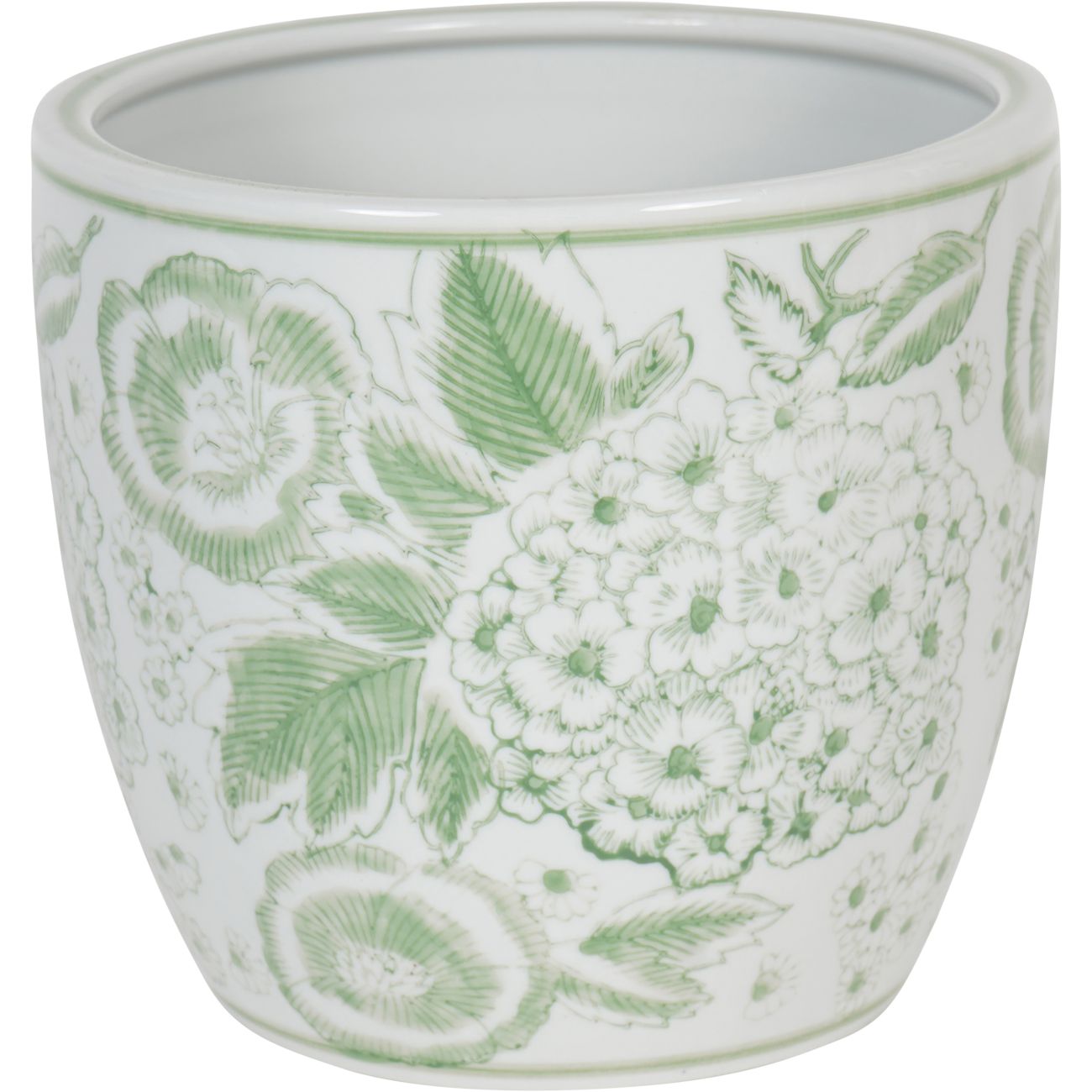 Laura Ashley x Libra  | Medium Green Porcelain Planter