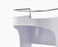Capsule 2-tier White Shower Shelf