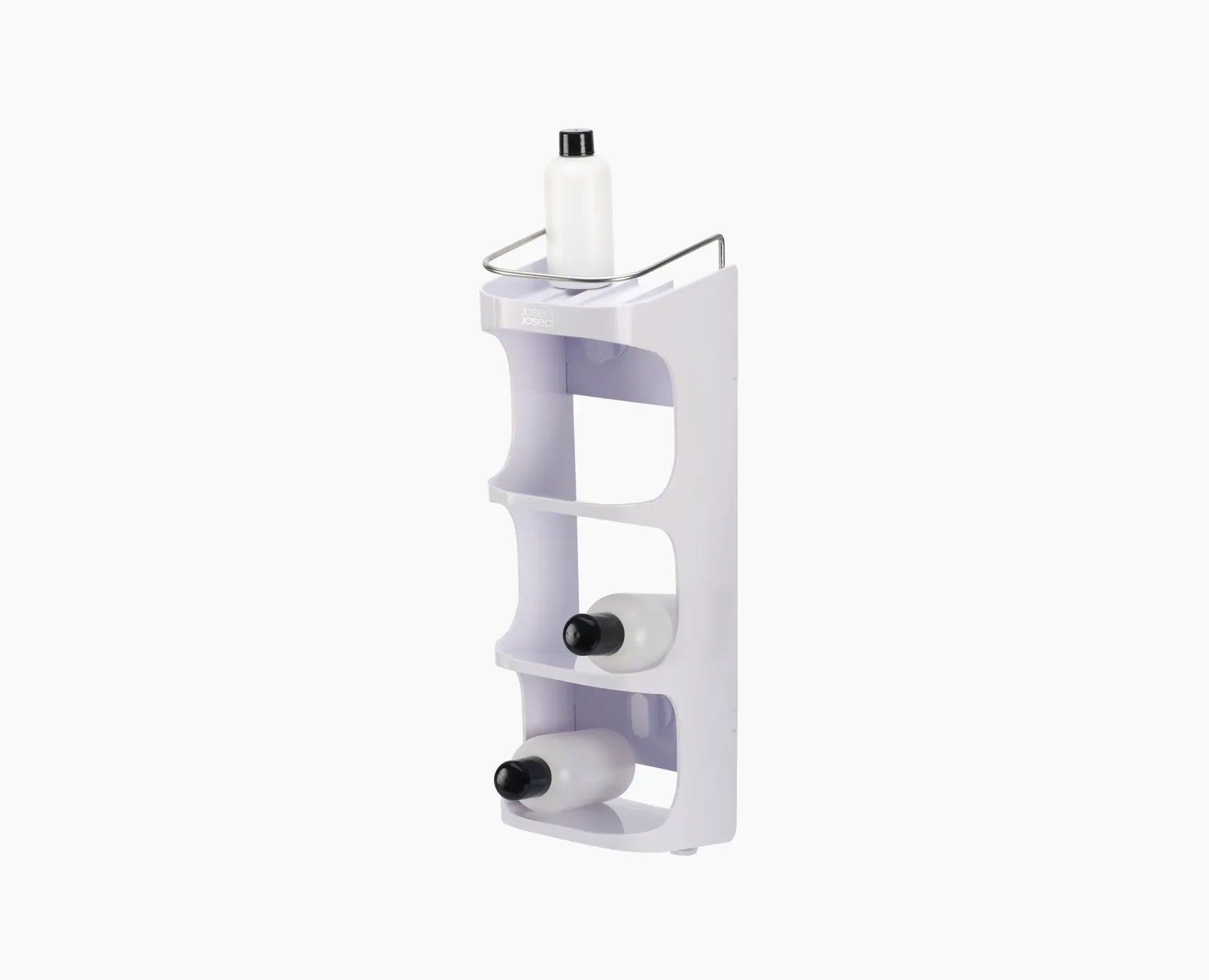 Capsule 4-tier White Shower Shelf