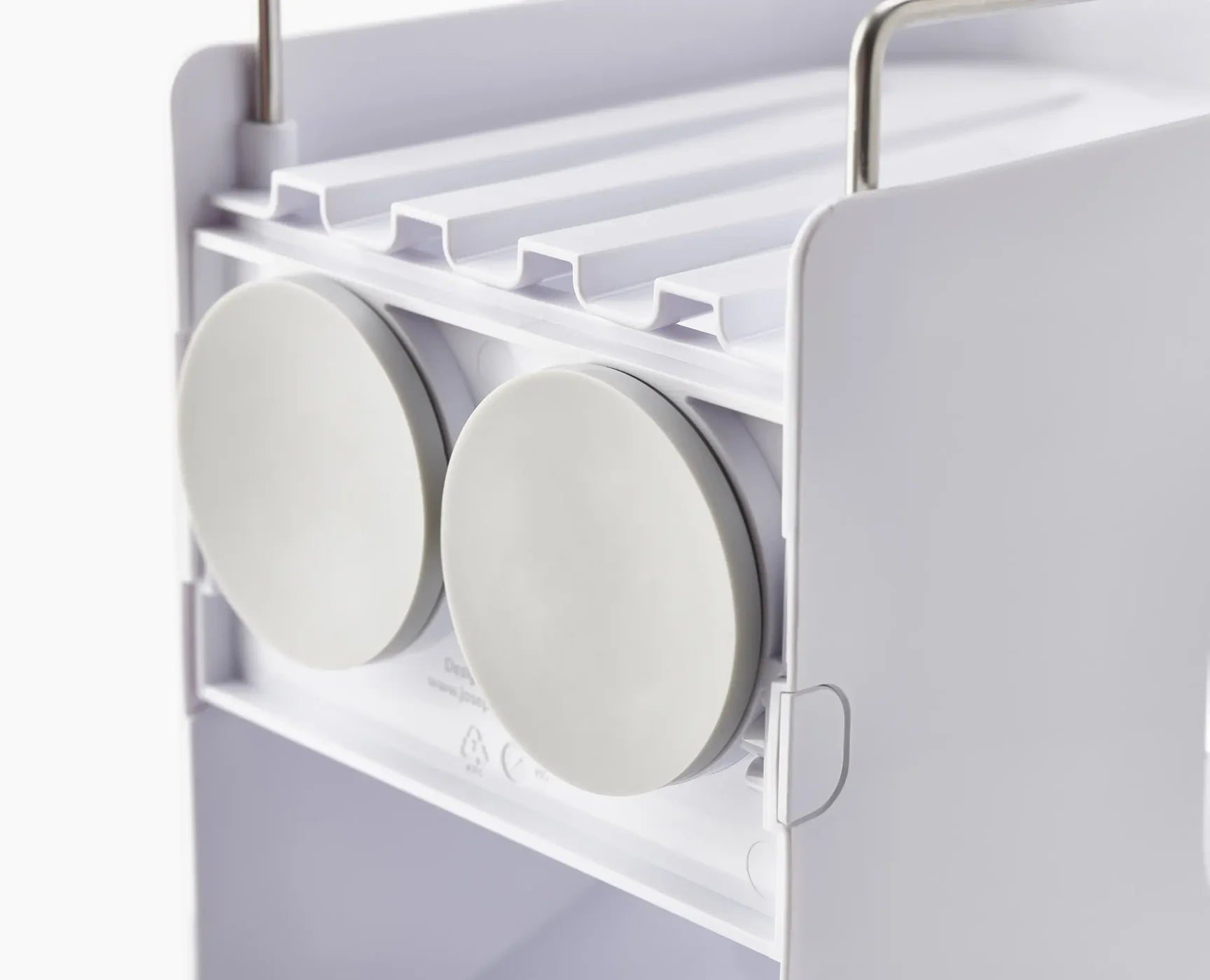 Capsule 4-tier White Shower Shelf