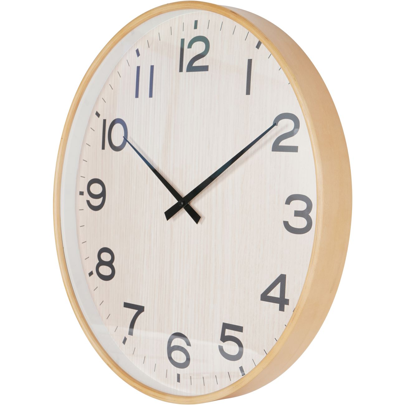 Grain Effect Wall Clock | Natural