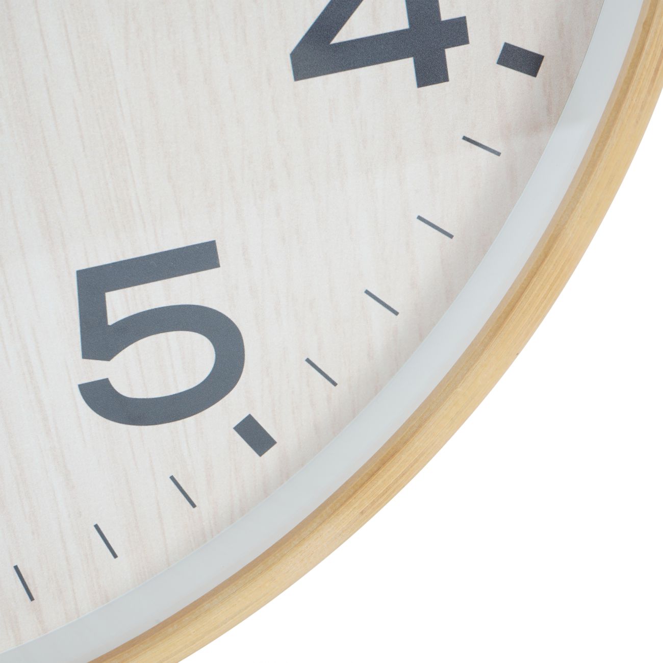 Grain Effect Wall Clock | Natural