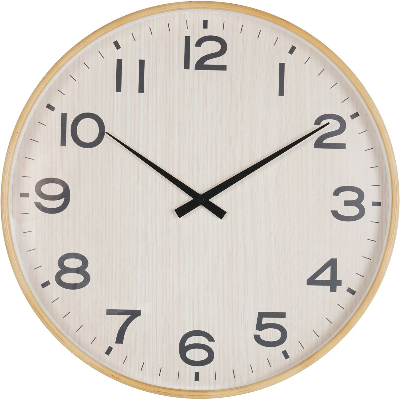 Grain Effect Wall Clock | Natural