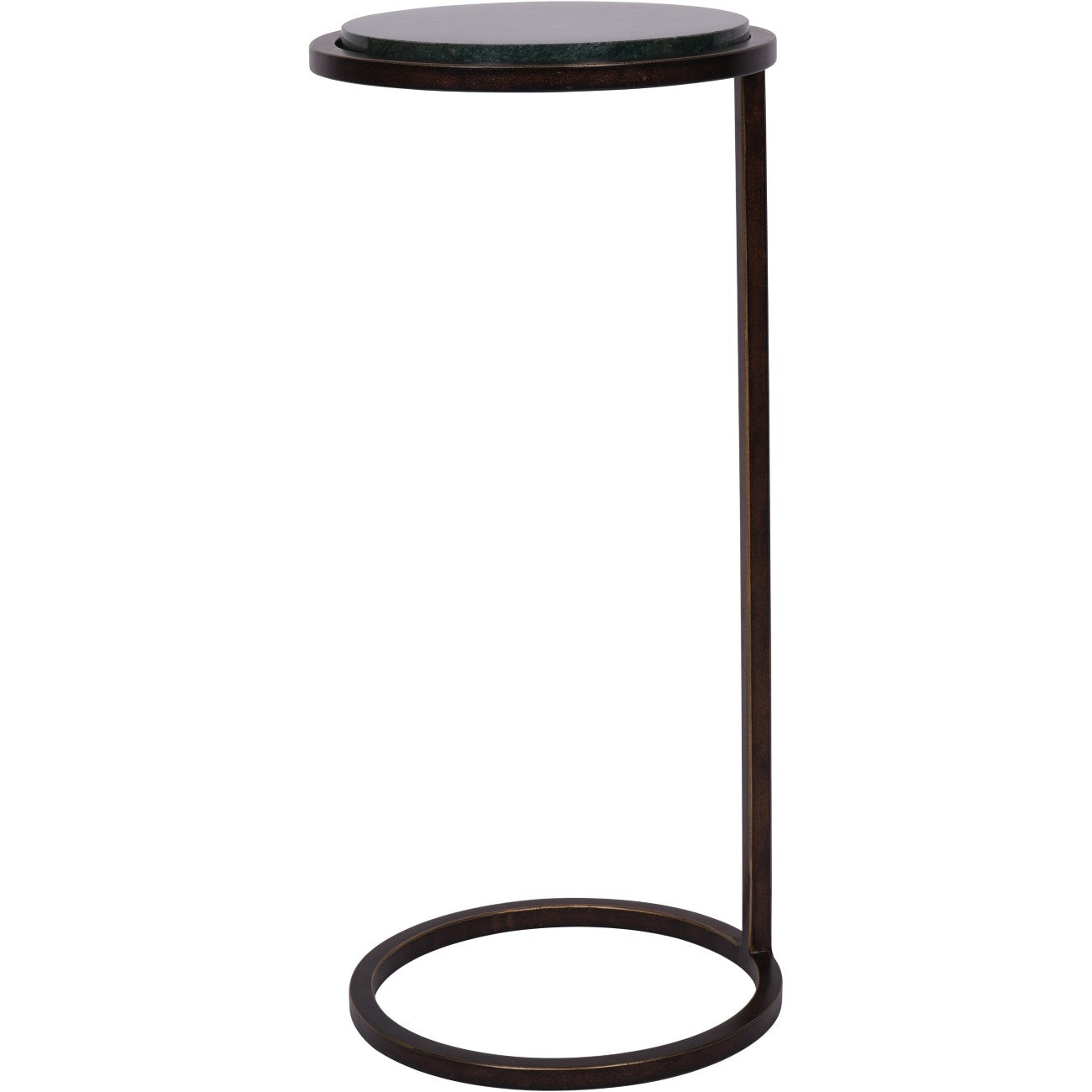 Iota Accent Table | Green Panna Marble