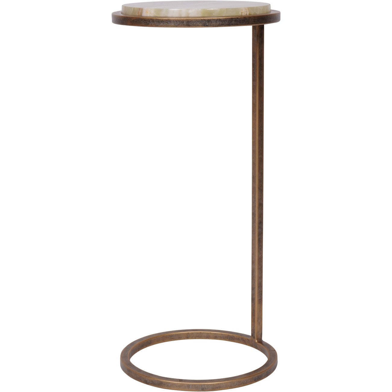 Iota Accent Table | Green Onyx