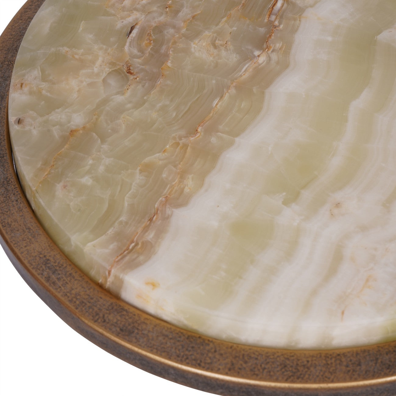 Iota Accent Table | Green Onyx