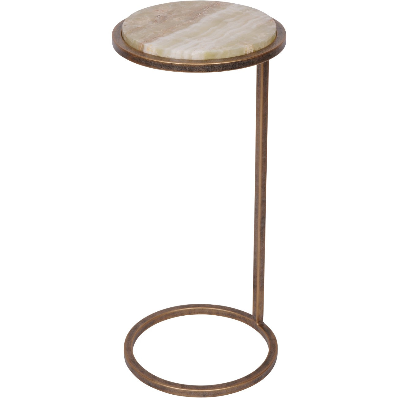 Iota Accent Table | Green Onyx