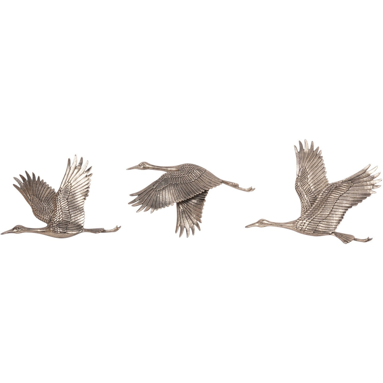 Crane Trio Cast Wall Art