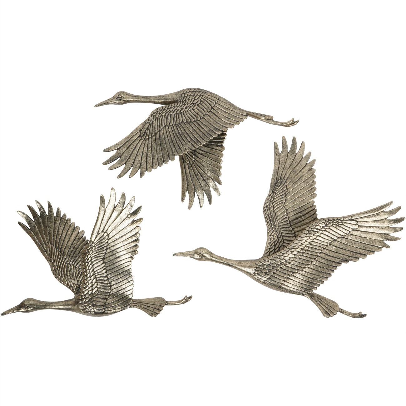 Crane Trio Cast Wall Art