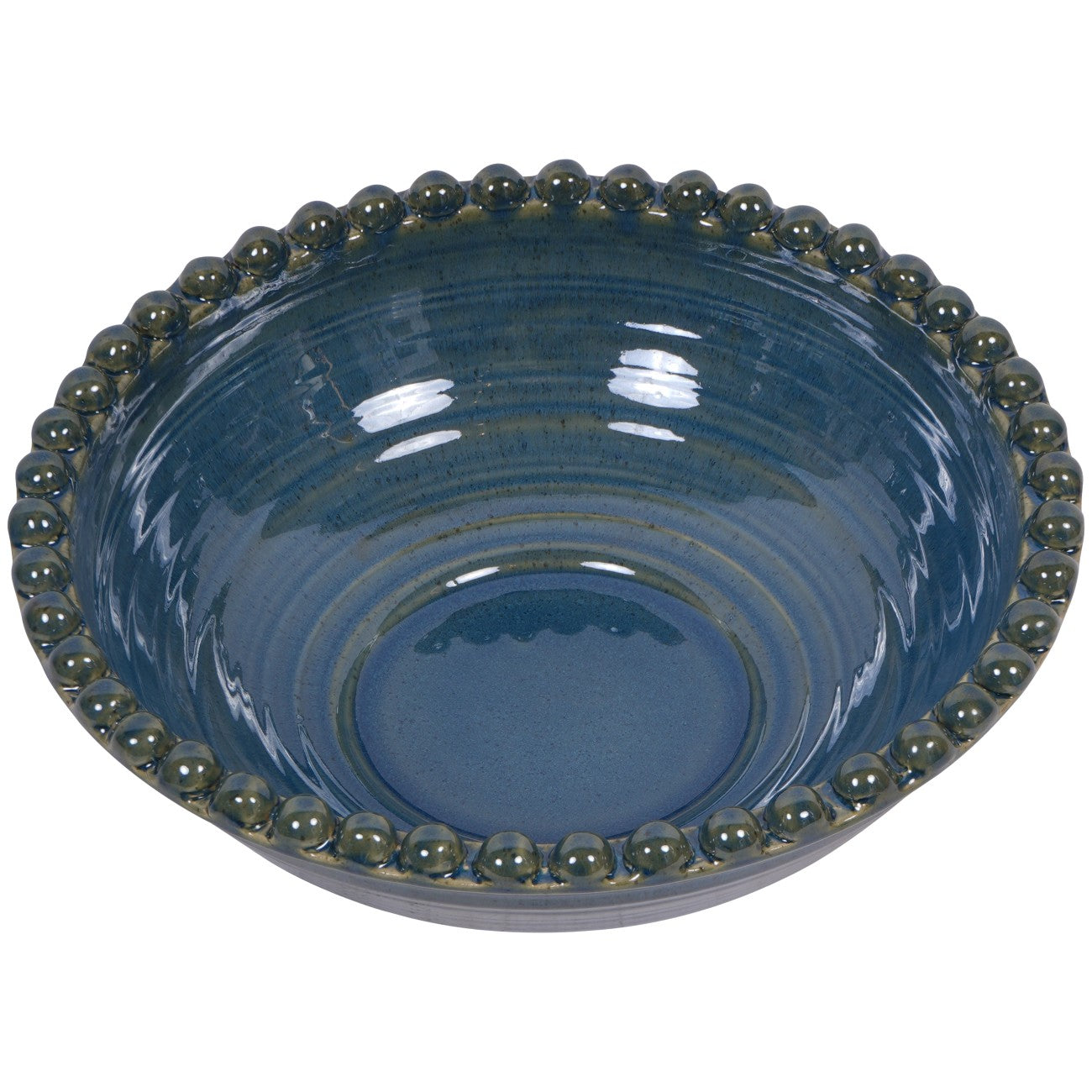 Mediterranean Ceramic Bowl | Blue & Green
