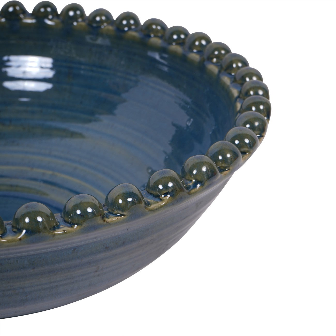 Mediterranean Ceramic Bowl | Blue & Green