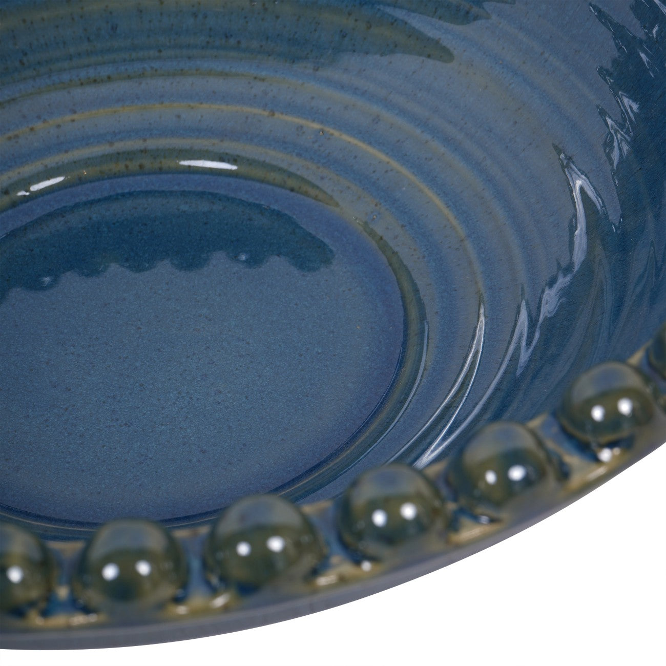 Mediterranean Ceramic Bowl | Blue & Green