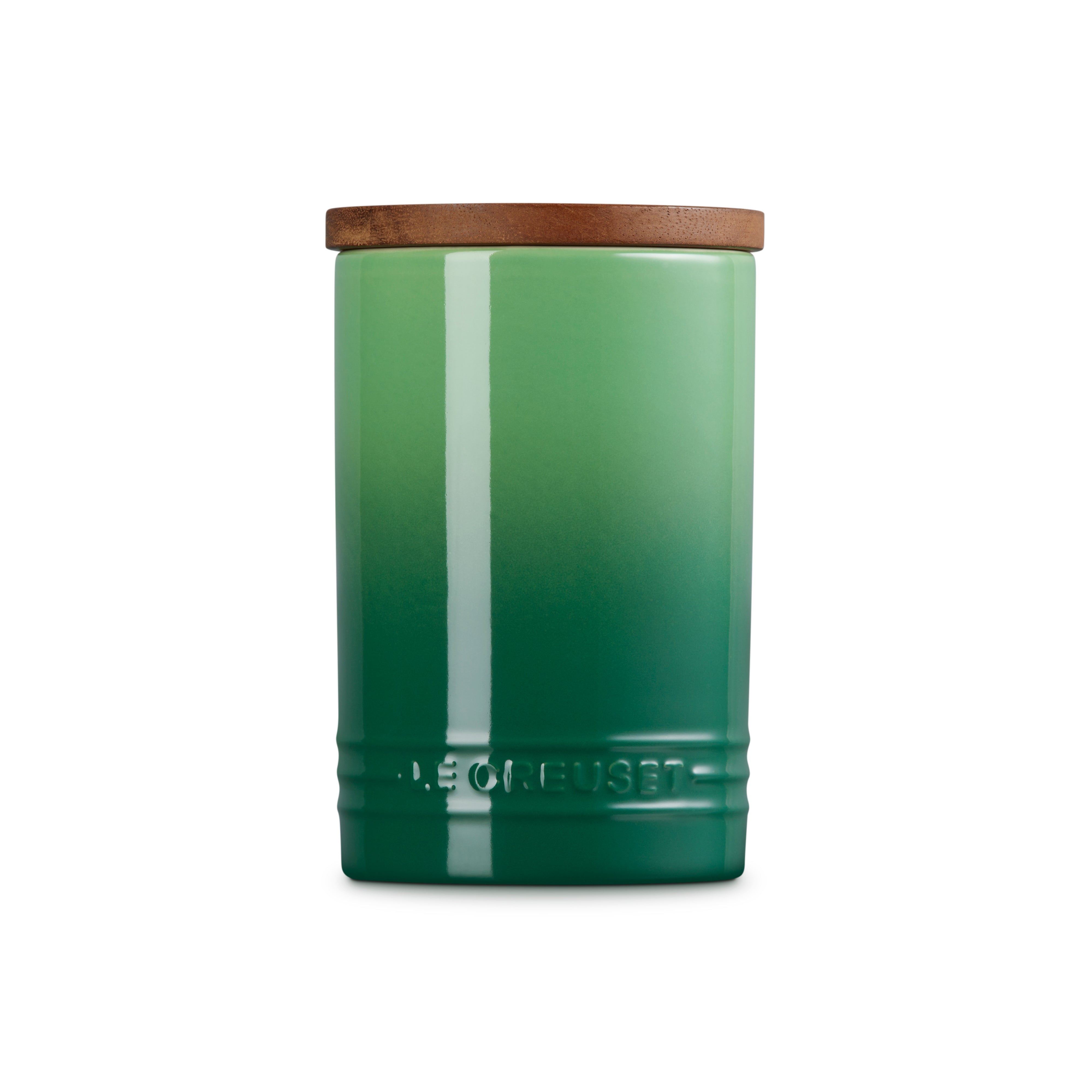 Le Creuset Stoneware Signature Storage Jar with Wooden Lid 770ml Bamboo