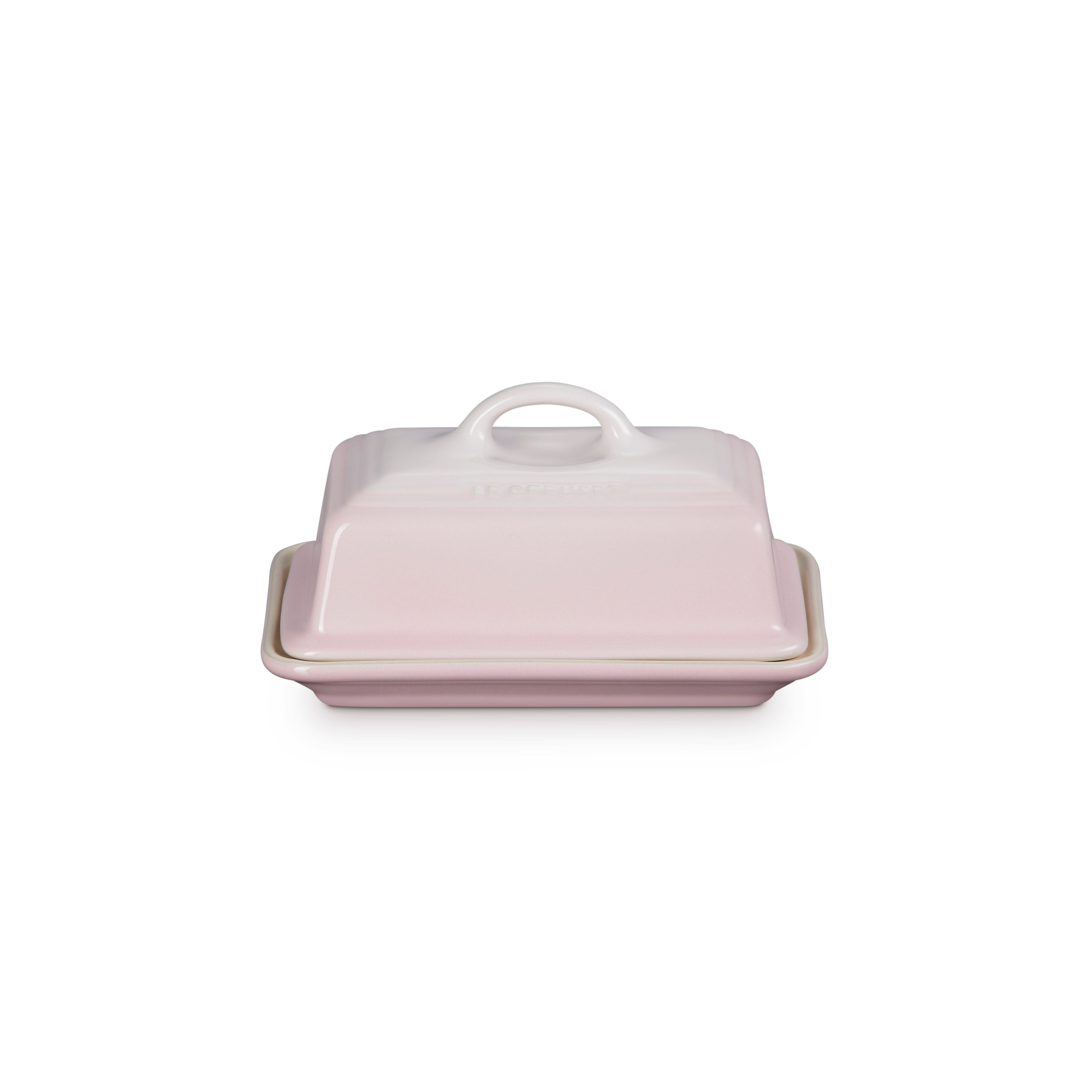 Le Creuset Stoneware Butter Dish Shell Pink