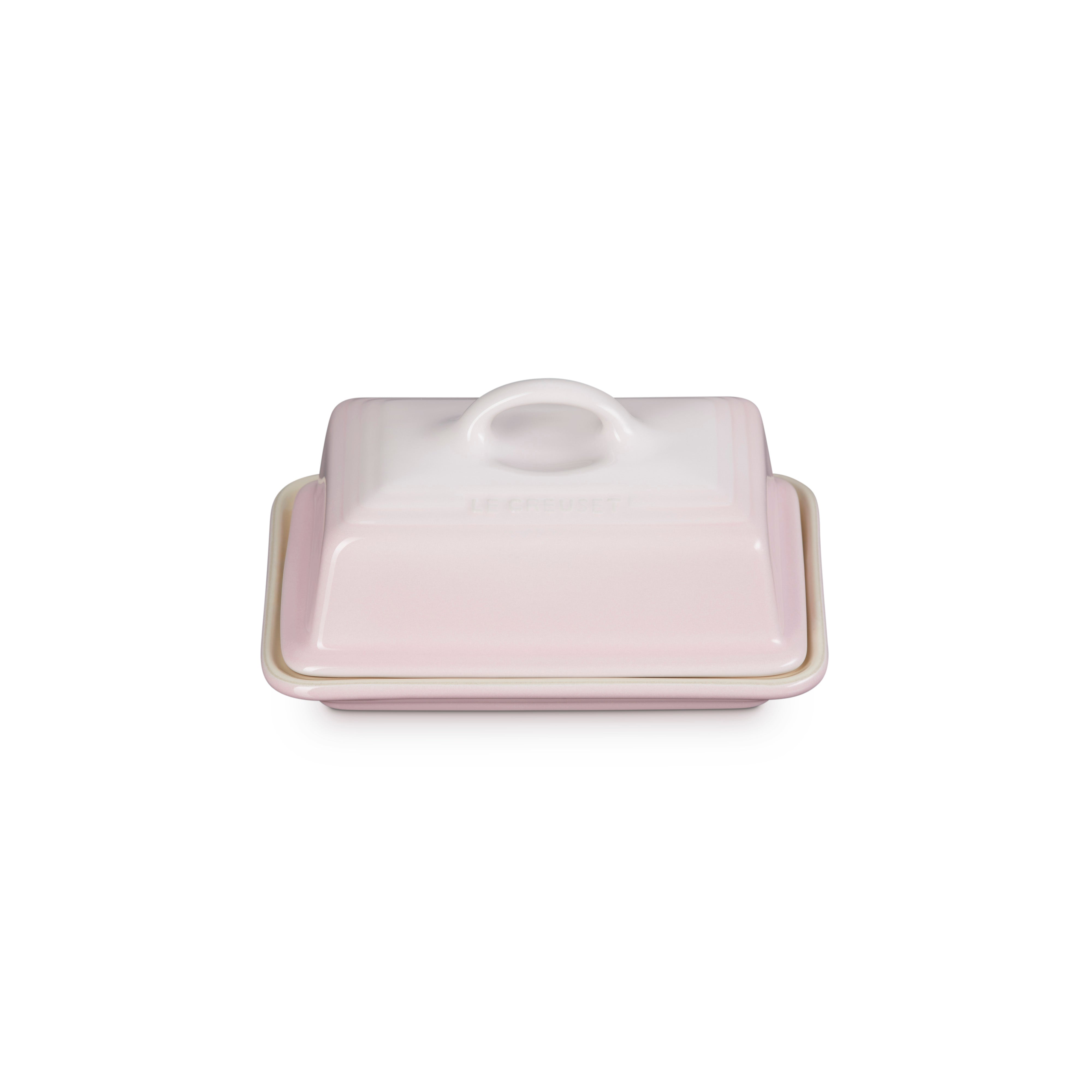 Le Creuset Stoneware Butter Dish Shell Pink