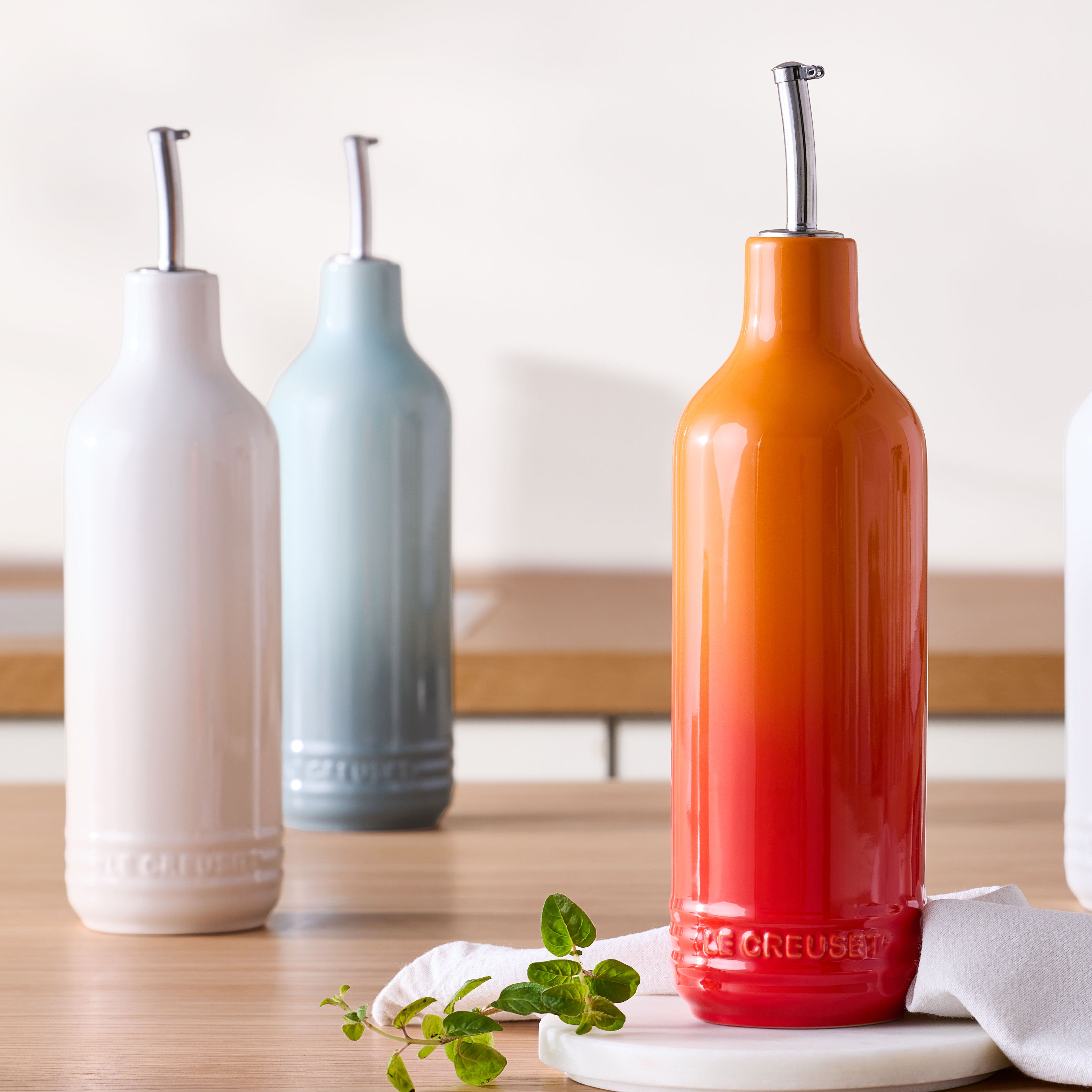 Le Creuset Stoneware Signature Cruet Set 600ml Meringue
